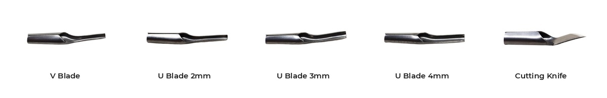 Artway lino cutter set with five interchangeable blades