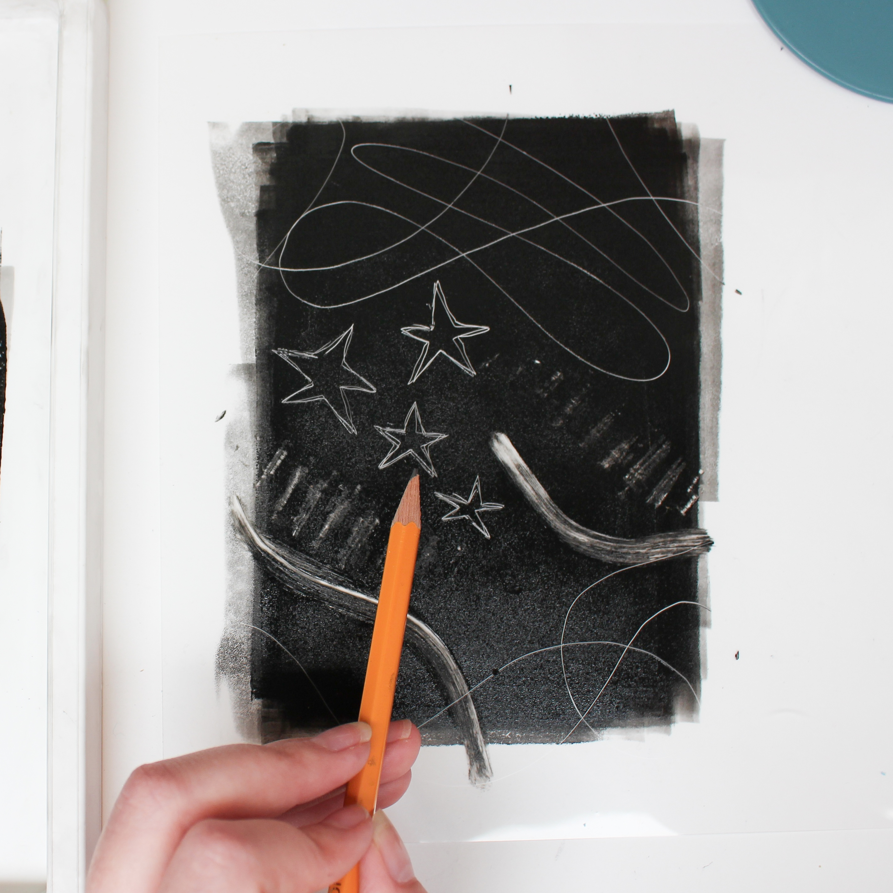 DIY Easy Collagraph Print inspired by abstract portrait- Artway Kit #artway  #printmaking #ink 